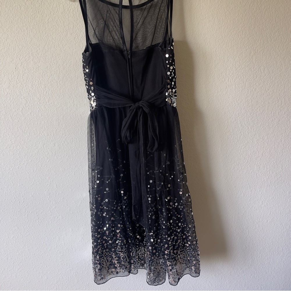 Rue+ Black Sequin Mesh Overlay Dress | Size 1X | Party Dress - Picture 3 of 7